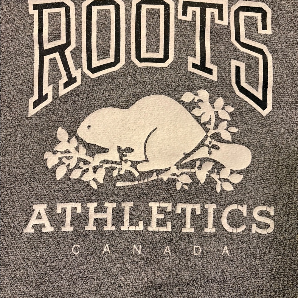 Roots Heavy Cotton Gray Sweater